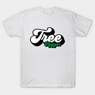 Tree Hugger Retro Script T-Shirt